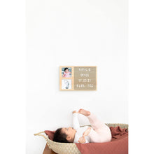 Load image into Gallery viewer, Pearhead Babyprints Letterboard Frame - Natural