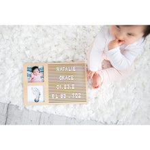 Load image into Gallery viewer, Pearhead Babyprints Letterboard Frame - Natural