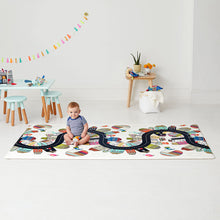 Load image into Gallery viewer, Skip Hop Doubleplay Reversible Playmat - Vibrant Village &amp; Sketch Triangle
