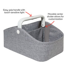 Load image into Gallery viewer, Skip Hop Nursery Style Light Up Nappy Caddy - Heather Grey