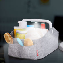 Load image into Gallery viewer, Skip Hop Nursery Style Light Up Nappy Caddy - Heather Grey