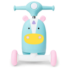 Load image into Gallery viewer, Skip Hop Zoo Ride On 3 in 1 Scooter - Unicorn