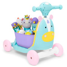 Load image into Gallery viewer, Skip Hop Zoo Ride On 3 in 1 Scooter - Unicorn
