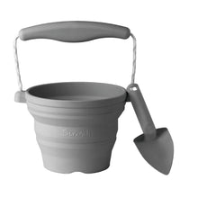 Load image into Gallery viewer, Scrunch Seedling Pot with Trowel - Anthracite Grey