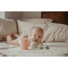 Load image into Gallery viewer, Suavinex 150ml Polyamide Premium Bottle with Slow Flow SX Pro Physiological Silicone Teat - Bonhomia Feather Pink