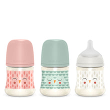 Load image into Gallery viewer, Suavinex 150ml Polyamide Premium Bottle with Slow Flow SX Pro Physiological Silicone Teat - Bonhomia Feather Pink