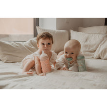 Load image into Gallery viewer, Suavinex 270ml Polyamide Premium Bottle with Medium Flow SX Pro Physiological Silicone Teat - Bonhomia Feather Pink