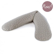 Load image into Gallery viewer, Theraline The Original Maternity and Nursing Pillow Cover - Dancing Leaves Taupe