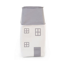Load image into Gallery viewer, Childhome Toy Box House - Polyester - Grey Off White