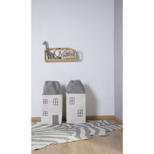 Load image into Gallery viewer, Childhome Toy Box House - Polyester - Grey Off White