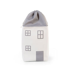 Load image into Gallery viewer, Childhome Toy Box House - Polyester - Grey Off White