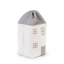 Load image into Gallery viewer, Childhome Toy Box House - Polyester - Grey Off White