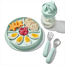 Load image into Gallery viewer, OXO Tot Stick &amp; Stay Suction Divided Plate - Opal
