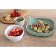 Load image into Gallery viewer, Beaba Silicone Suction Meal Set - Sage Green
