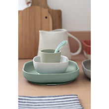 Load image into Gallery viewer, Beaba Silicone Suction Meal Set - Sage Green
