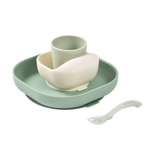 Load image into Gallery viewer, Beaba Silicone Suction Meal Set - Sage/Misty Green
