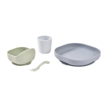 Load image into Gallery viewer, Beaba Silicone Suction Meal Set - Cloud Blue
