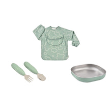 Load image into Gallery viewer, Beaba Stainless Steel Baby Meal Gift Set - Sage
