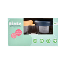 Load image into Gallery viewer, Beaba Glass Jars 250ml 2 Pack - Night Blue/Honey
