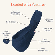 Load image into Gallery viewer, Ergobaby Upsie Sling Carrier - Midnight Blue

