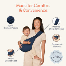 Load image into Gallery viewer, Ergobaby Upsie Sling Carrier - Midnight Blue
