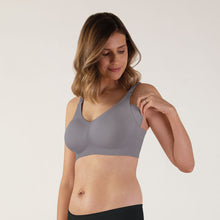 Load image into Gallery viewer, Bravado Designs Body Silk Seamless Nursing Bra - Sustainable - Silver Belle L
