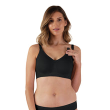 Load image into Gallery viewer, Bravado Designs Body Silk Seamless Nursing Bra - Sustainable - Black M
