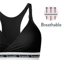 Load image into Gallery viewer, Bravado Designs Original Nursing Bra - Sustainable - Black XL
