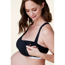 Load image into Gallery viewer, Bravado Designs Original Full Cup Nursing Bra - Sustainable - Black XL
