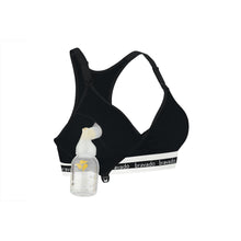 Load image into Gallery viewer, Bravado Designs Original Pumping And Nursing Bra - Sustainable - Black L
