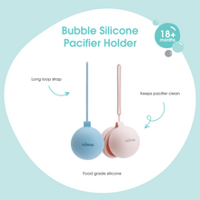 Load image into Gallery viewer, Bubble Silicone Pacifier Holder - Blue
