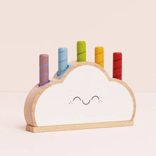 Load image into Gallery viewer, Le Toy Van Rainbow Cloud Pop-Up Toy - 6 Piece
