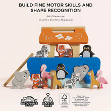Load image into Gallery viewer, Le Toy Van Noah&#39;s Ark &amp; Animals Shape Sorter
