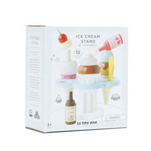 Load image into Gallery viewer, Le Toy Van Wooden Ice Cream Stand &amp; Toppings
