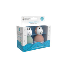 Load image into Gallery viewer, Matchstick Monkey Bathtime Wobblers - Mint Green &amp; Dusty Pink
