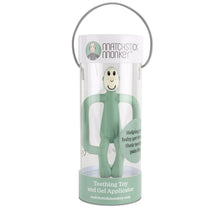 Load image into Gallery viewer, Matchstick Monkey Original Teething Toy With Tail - Mint Green
