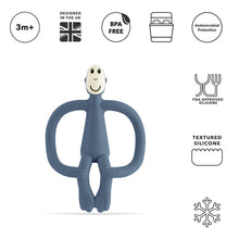 Load image into Gallery viewer, Matchstick Monkey Original Teething Toy With Tail - Airforce Blue
