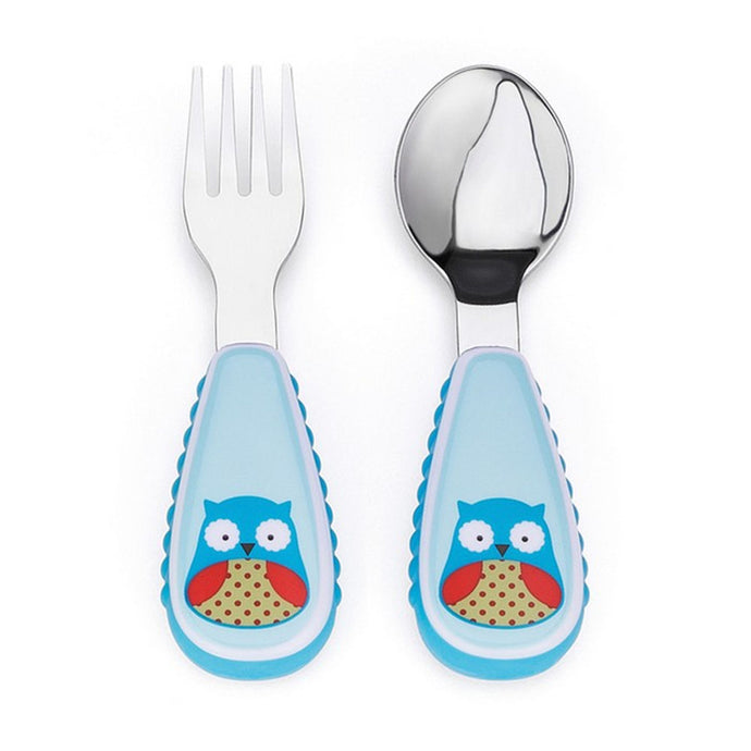 Skip Hop Zoo Utensils Fork & Spoon - Owl