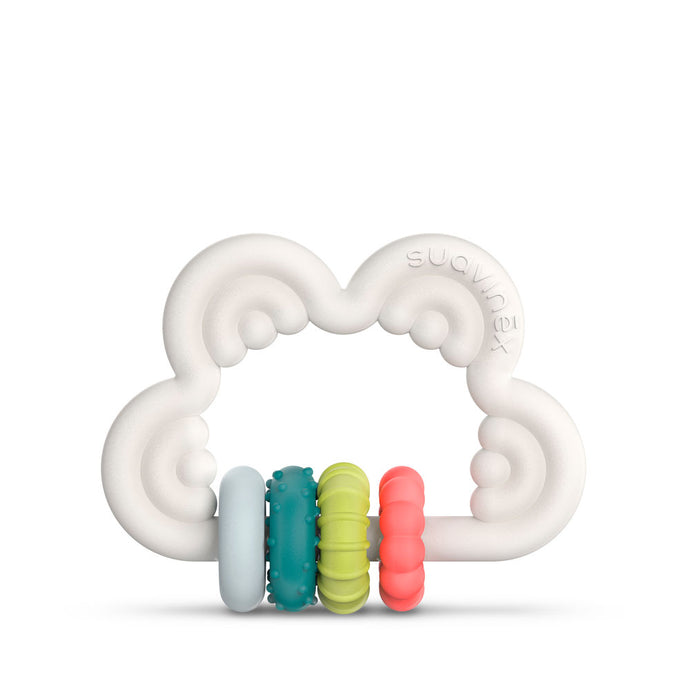 Suavinex Cloud Silicone Educational Teething Ring - Multicolour