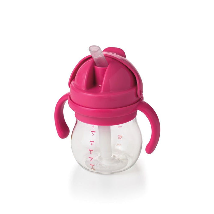 OXO Tot Grow Straw Cup With Handles 6Oz - Pink