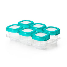 Load image into Gallery viewer, OXO Tot Baby Blocks Freezer Storage Containers 2 oz - Teal
