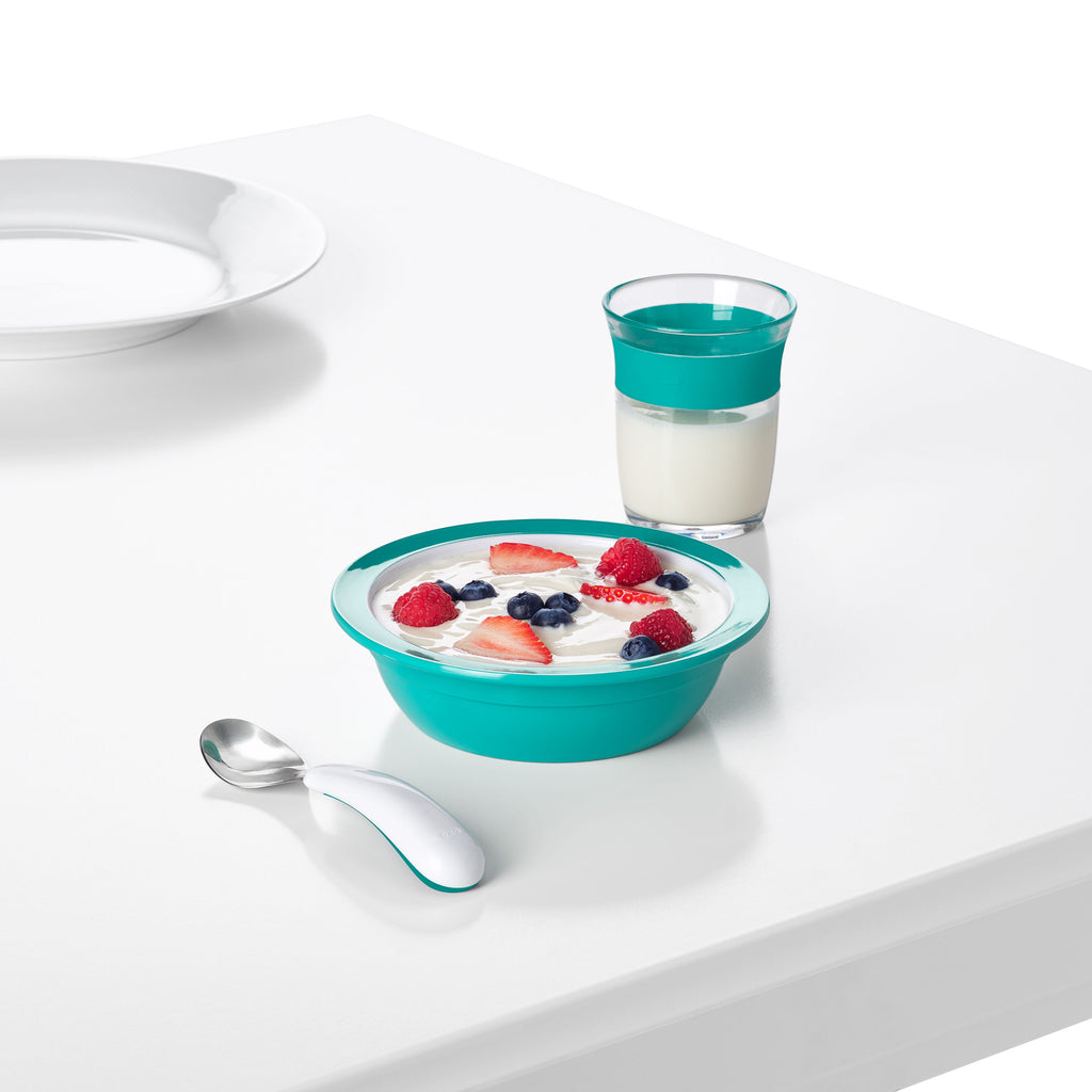 OXO Tot Silicone Spoon Set Teal