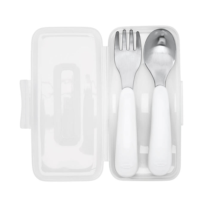 OXO Tot On the Go Fork And Spoon Set - Navy
