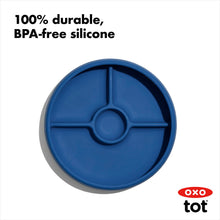 Load image into Gallery viewer, OXO Tot Silicone Divided Plate - Navy
