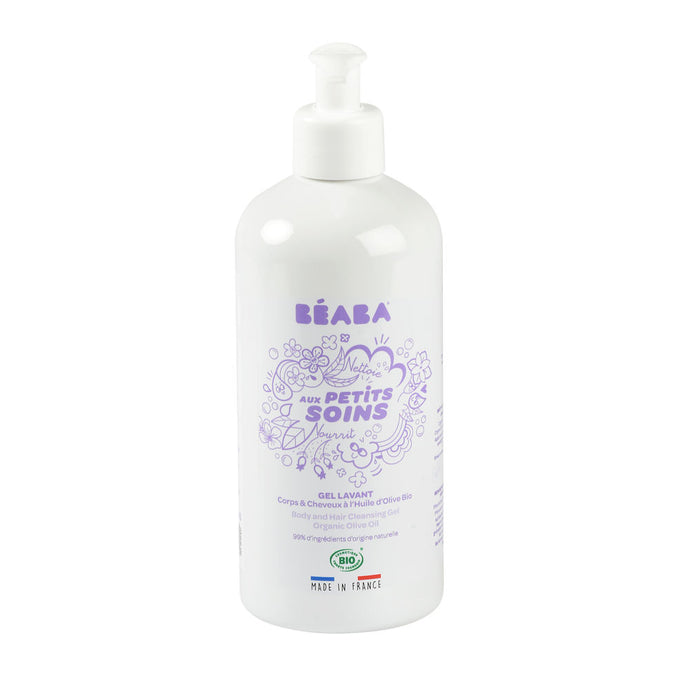 Beaba Organic Body and Hair Cleansing Gel with Olive Oil - 500 ml
