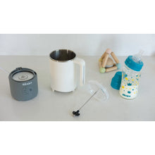 Load image into Gallery viewer, Beaba Milk Prep Bottle &amp; Drinks Preparer - White Grey (BS Plug)
