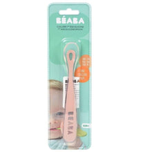 Load image into Gallery viewer, Beaba 1st Stage Silicone Spoon - Blue
