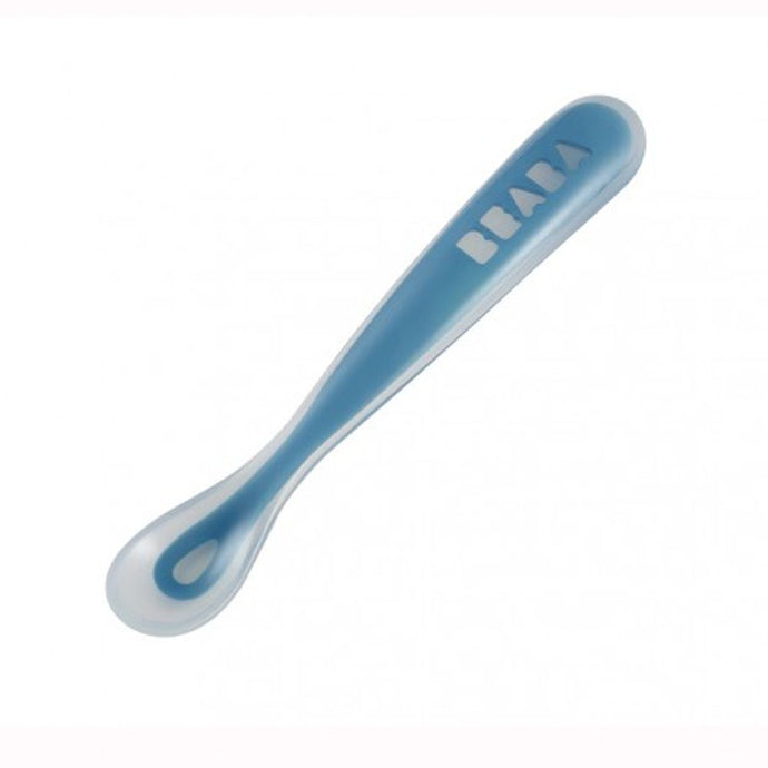 Beaba 1st Stage Silicone Spoon - Blue