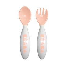 Load image into Gallery viewer, Beaba 2nd Stage Training Fork &amp; Spoon with Case - Nude
