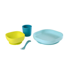 Load image into Gallery viewer, Beaba Silicone Suction Meal Set - Blue
